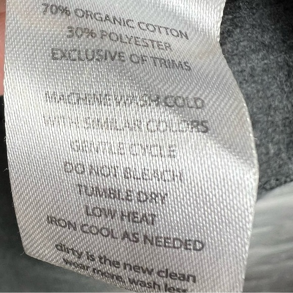 TOAD & CO. Women's BFT Hooded Dress Longsleeve Charcoal Grey Fleece Size Large - Picture 4 of 6